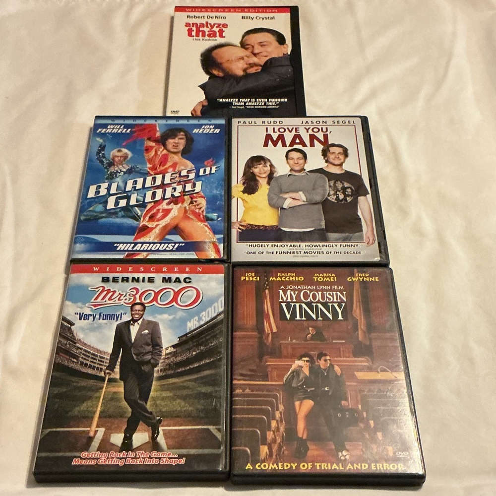 5 Comedy DVD Lot — Analyze That, I Love You Man, My Cousin Vinny + more